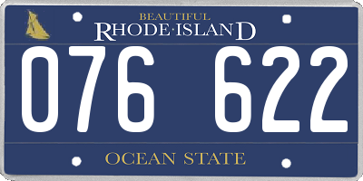 RI license plate 076622