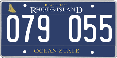 RI license plate 079055
