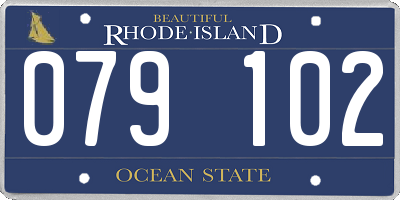 RI license plate 079102