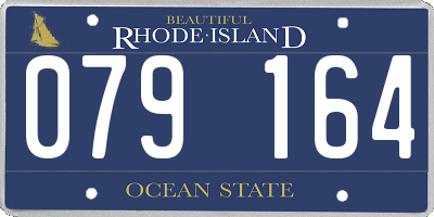RI license plate 079164