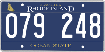 RI license plate 079248