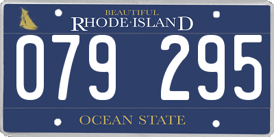 RI license plate 079295