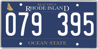 RI license plate 079395