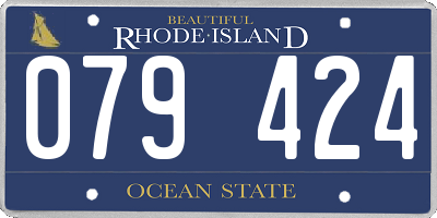 RI license plate 079424
