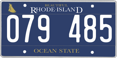 RI license plate 079485