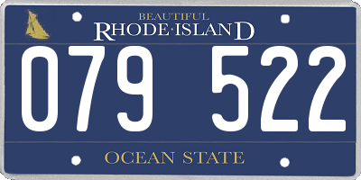 RI license plate 079522