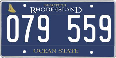 RI license plate 079559