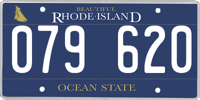 RI license plate 079620