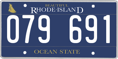 RI license plate 079691