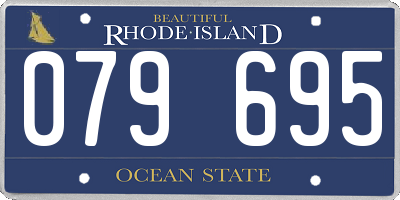 RI license plate 079695