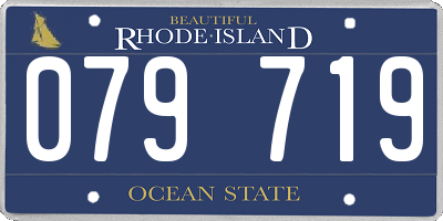 RI license plate 079719