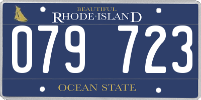 RI license plate 079723