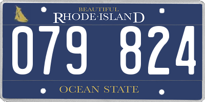 RI license plate 079824