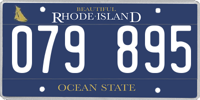RI license plate 079895