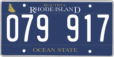 RI license plate 079917