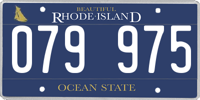 RI license plate 079975