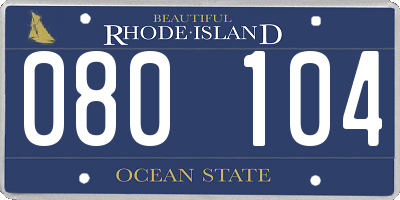 RI license plate 080104