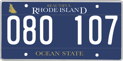 RI license plate 080107