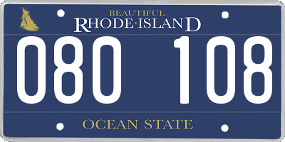 RI license plate 080108