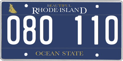 RI license plate 080110