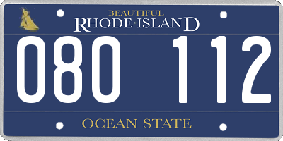 RI license plate 080112