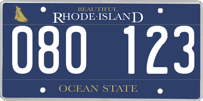 RI license plate 080123