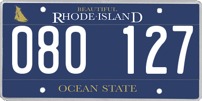 RI license plate 080127
