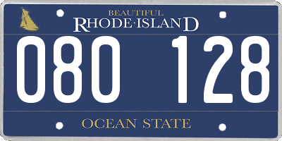 RI license plate 080128