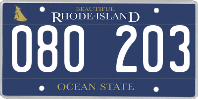 RI license plate 080203