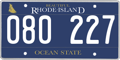 RI license plate 080227