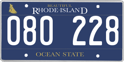 RI license plate 080228