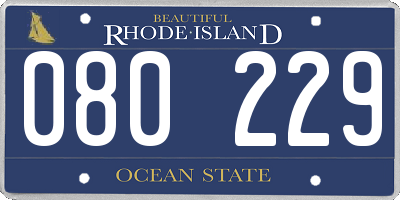 RI license plate 080229