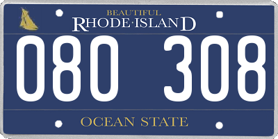 RI license plate 080308