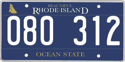 RI license plate 080312
