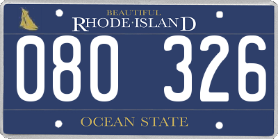 RI license plate 080326