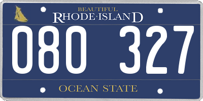 RI license plate 080327