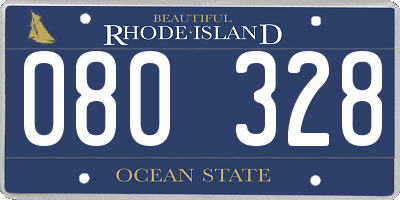 RI license plate 080328