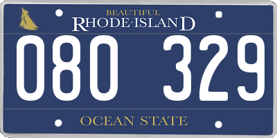RI license plate 080329