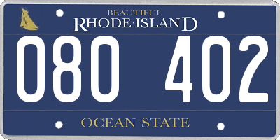 RI license plate 080402