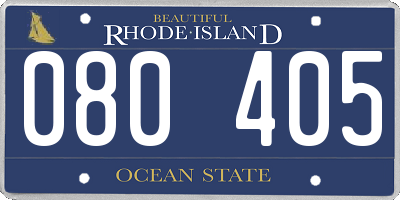 RI license plate 080405