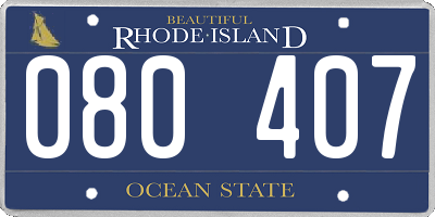 RI license plate 080407