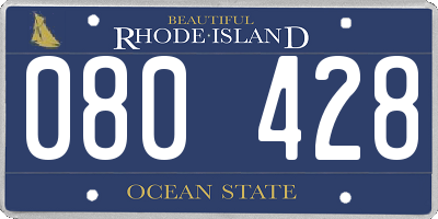 RI license plate 080428