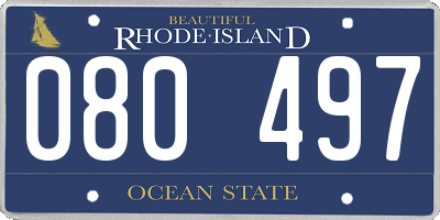 RI license plate 080497