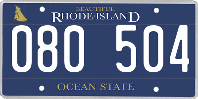 RI license plate 080504