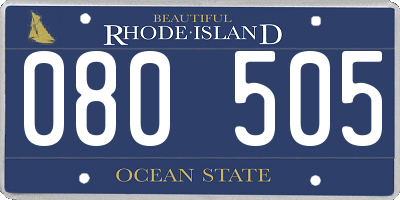 RI license plate 080505
