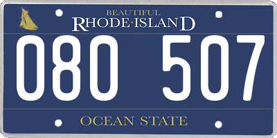 RI license plate 080507