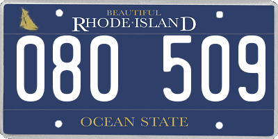 RI license plate 080509