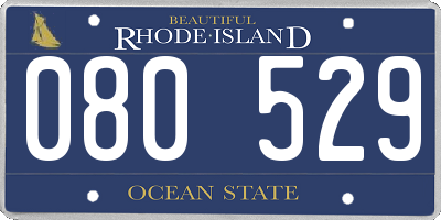 RI license plate 080529