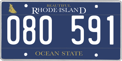 RI license plate 080591