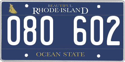RI license plate 080602